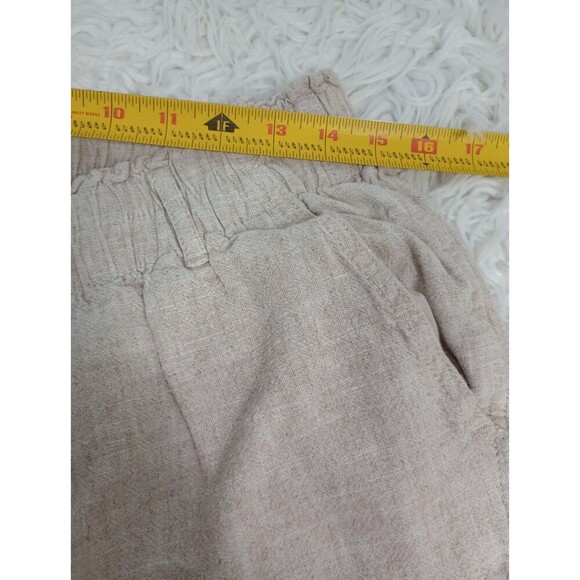Briggs Women's Size Large  Linen Blend Pull-On Pants, Camel - Picture 11 of 13